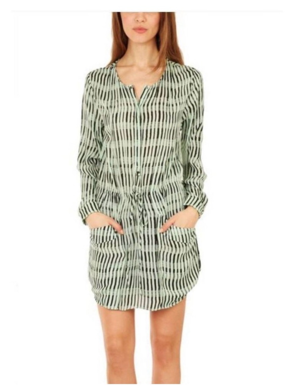 A.L.C Simona Silk Printed Tunic Dress size XS